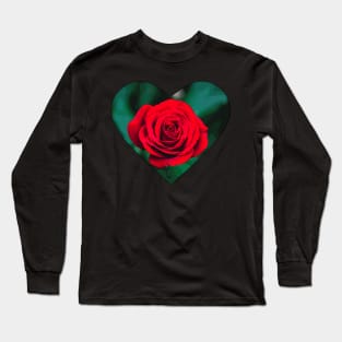 Rose Heart Long Sleeve T-Shirt